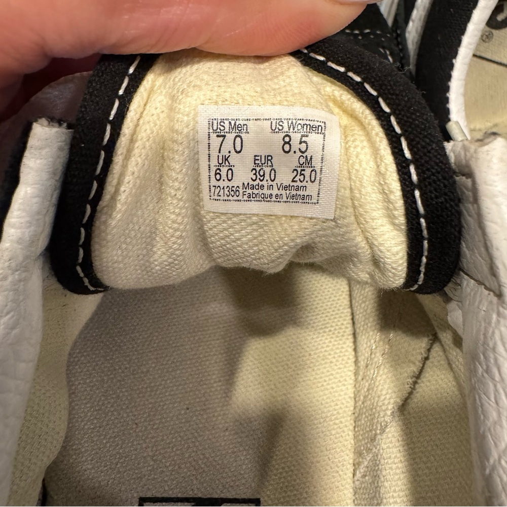 Vans Old Skool Stackform Classic Black and White Suede Sneakers - Picture 9 of 9